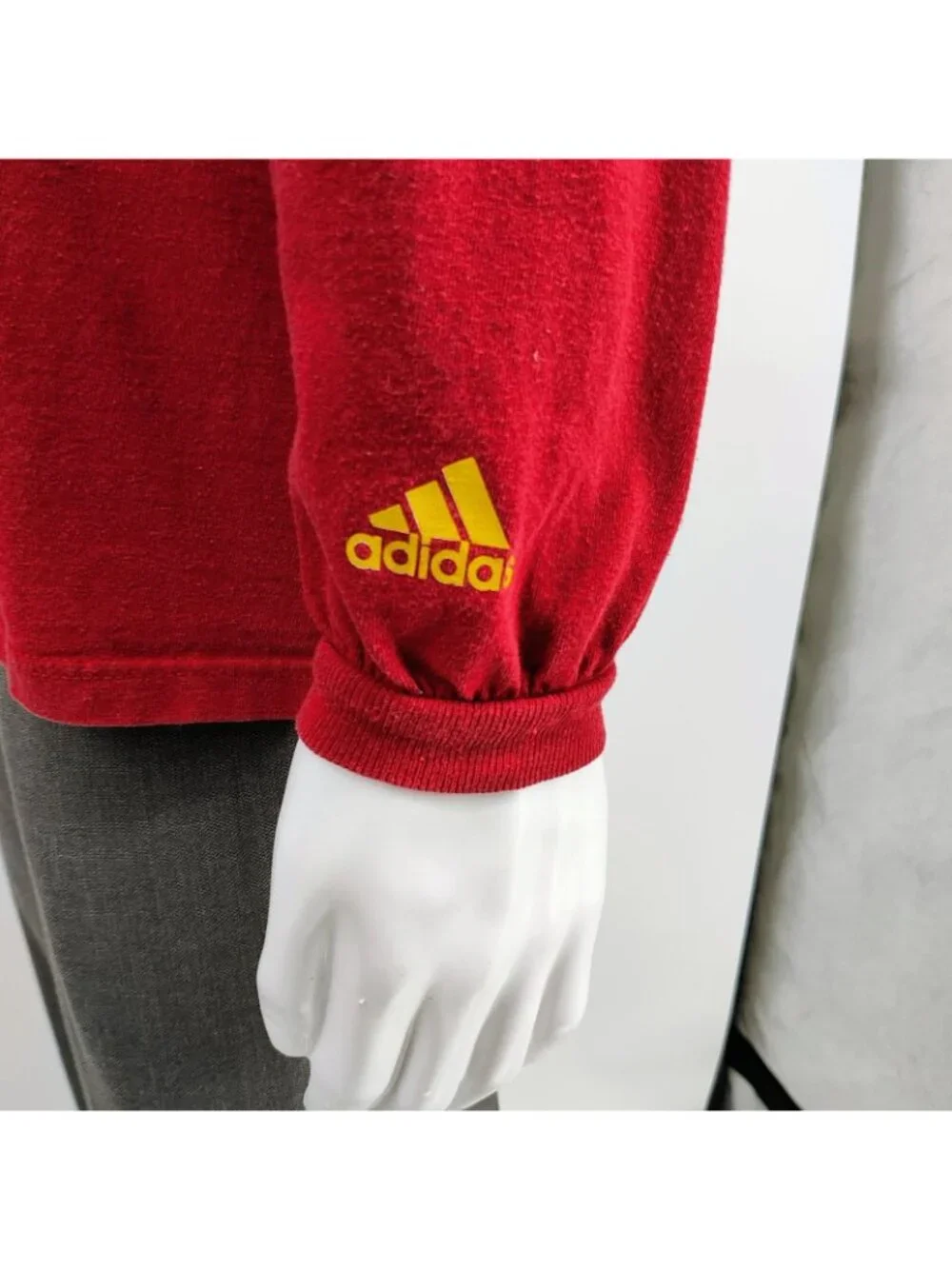 Adidas Real Salt Lake Logo Major League Soccer Red Long Sleeve Graphic Shirt (M)
